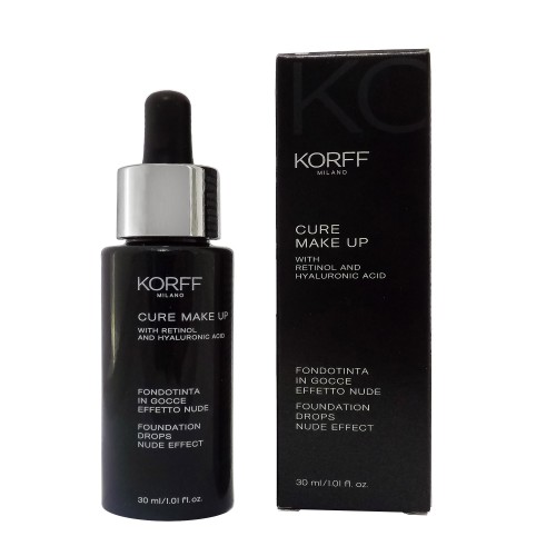 Korff Cure Make Up Fondotinta In Gocce Effetto Nude Tonalità 02 Amande Con Retinolo E Acido Ialuronico 30ml / Cod. 0657